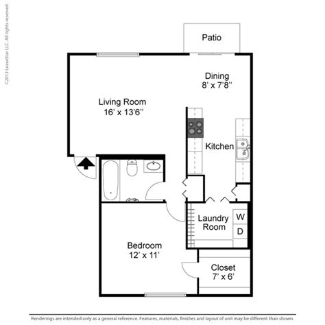 Floor Plans of Burberry Place Apartments in Lafayette, IN